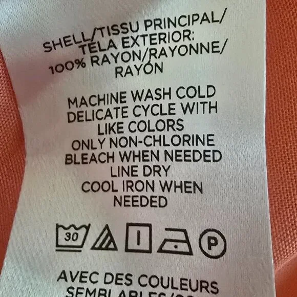 LOFT Peach Button-Front Midi Dress - Picture 4 of 15